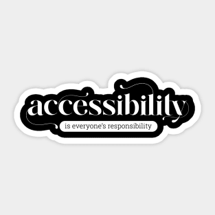 Accessibility Shirt Sticker